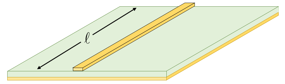 Circuit Board Trace over a Plane