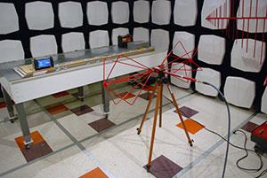 Radiated Emissions Test in a Semi-anechoic Chamber